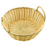 Zodiac Polyrattan Round Basket w/ Handles 8"